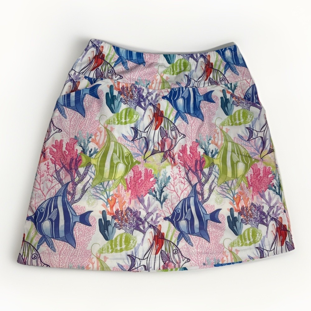 B-Skinz Go Fish Tropical Coral Reef Skort Golf Tennis Small Made in USA